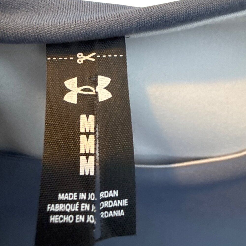 Under Armour Womens Blue Sleeveless Crop Top M - Picture 3 of 5